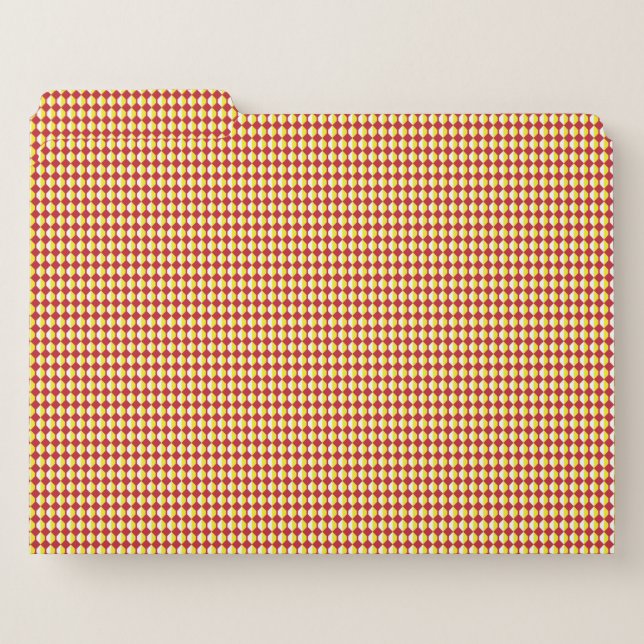 Mid Century Modern Repeat Pattern File Folder (Front Left)