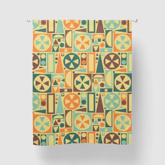 Mid-Century Modern Retro 50s Abstract Geometric Blackout Curtains