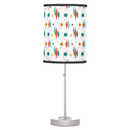 Mid Century Modern Retro Atomic Starburst Diamond  Table Lamp