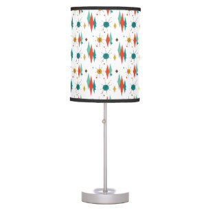 Mid Century Modern Retro Atomic Starburst Diamond  Table Lamp