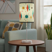 Mid Century Modern Retro Atomic Starburst Diamond Table Lamp