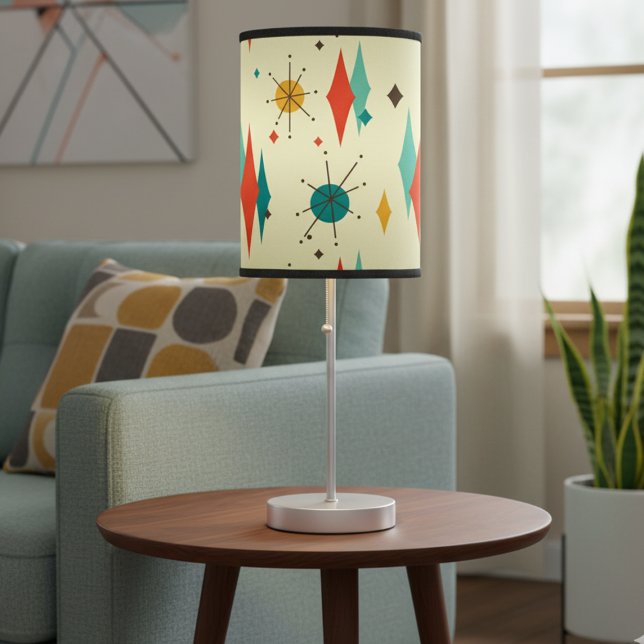 Mid Century Modern Retro Atomic Starburst Diamond Table Lamp (Creator Uploaded)