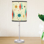 Mid Century Modern Retro Atomic Starburst Diamond Table Lamp<br><div class="desc">This design may be personalized by choosing the Edit Design option. You may also transfer onto other items. Contact me at colorflowcreations@gmail.com or use the chat option at the top of the page if you wish to have this design on another product or need assistance. See more of my designs...</div>