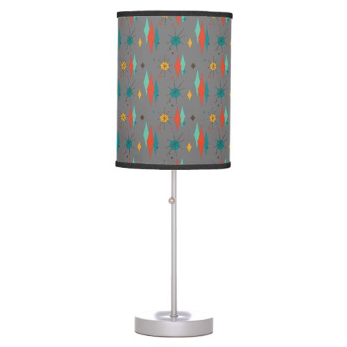 Mid Century Modern Retro Atomic Starburst Diamond  Table Lamp