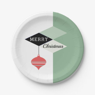 Mid-Century Modern Retro Chic Holiday Paper Plates