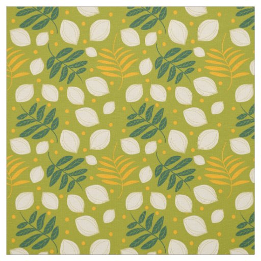 Mid Century Modern Retro Citrus Fabric