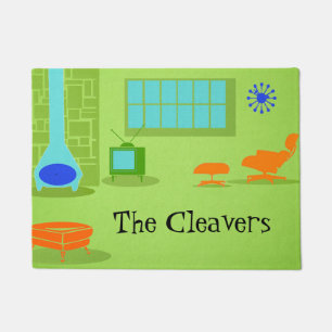 Mid Century Modern Retro Door Mat