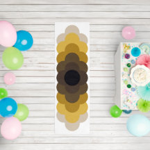 Mid-century Modern Retro Golden Sunburst Flower