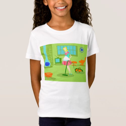 Mid Century Modern Retro Housewife T_Shirt