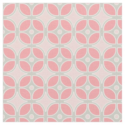 Mid Century Modern Retro Mod Square Pattern Decor Fabric
