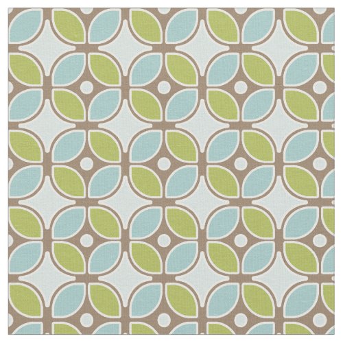 Mid Century Modern Retro Mod Square Pattern Decor Fabric