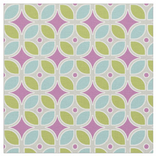 Mid Century Modern Retro Mod Square Pattern Decor Fabric