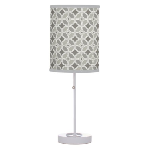 Mid Century Modern Retro Mod Square Pattern Decor Table Lamp