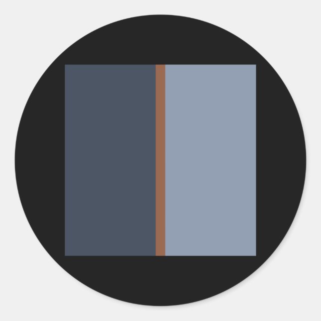 Mid Century Modern retro pattern 001 Classic Round Sticker (Front)