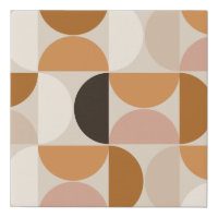 Mid Century Modern Retro Pattern Brown Earth Tones