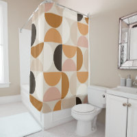 Mid Century Modern Retro Pattern Brown Earth Tones