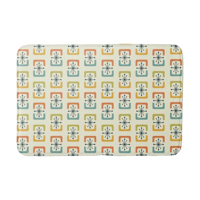 mid century modern, retro, pattern, midcentury, vi bath mat (Front)