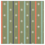 Mid-Century Modern Retro Stripe Pattern Fabric