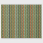 Mid-Century Modern Retro Stripe Pattern Wrapping Paper