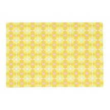 Mid-Century Modern Retro Yellow Placemat