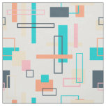 Mid Century Modern Shapes Fabric Pattern