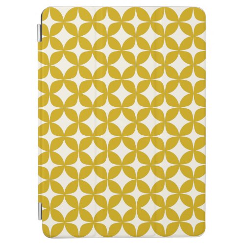 Mid Century Modern Shapes in Mustard Yellow iPad Air Cover