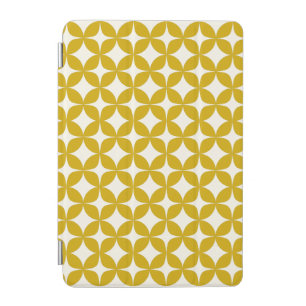Mid Century Modern Shapes in Mustard Yellow iPad Mini Cover