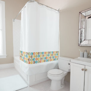 Mid Century Modern Shower Curtain