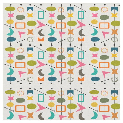 Mid-Century Modern Skewers  Fabric