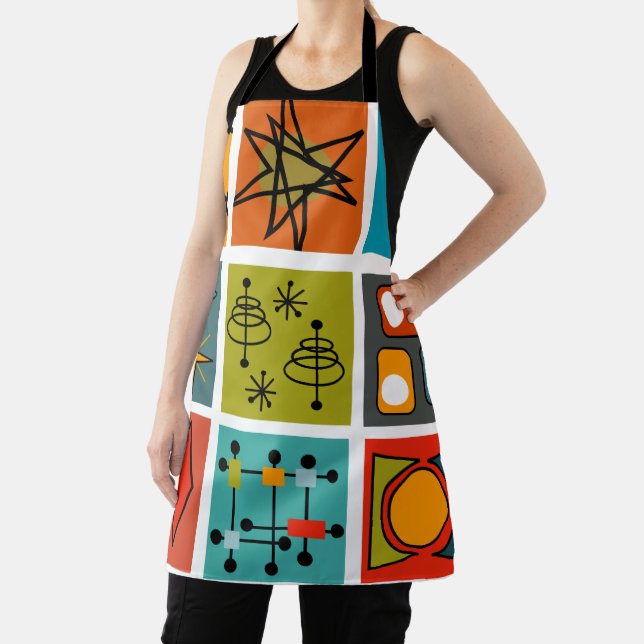 Mid-Century Modern Smorgasbord Apron (Insitu)