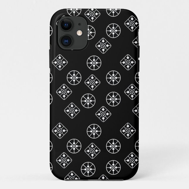 Mid-Century Modern Snowflakes  Case-Mate iPhone Case (Back)