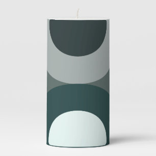 Mid-Century Modern Some Kind of Green   Pillar Candle