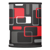 Mid-Century Modern Space Age in Black Gray Red Lamp Shade (Left)