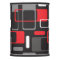 Mid-Century Modern Space Age in Black Gray Red