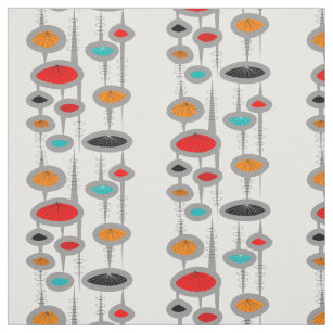 Mid Century Modern Fabric Zazzle Mid Century Modern E Age Ovals Fabric