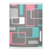 Mid-Century Modern Space Age Pink Teal Gray Lamp Shade (Right)