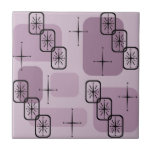 Mid Century Modern Sputnik Mauve Ceramic Tile