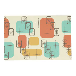 Mid Century Modern Sputnik Multicolored 1 Placemat