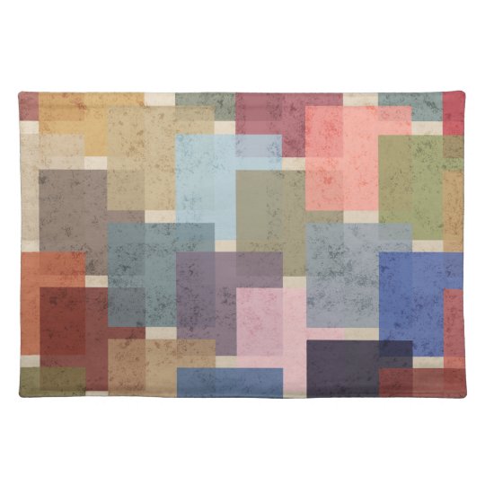 Mid Century Modern Squares Placemat
