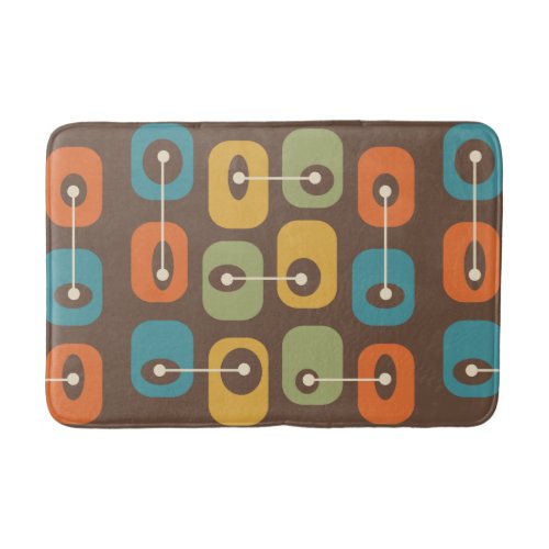 Mid Century Modern Squishy Cubes Bath Mat