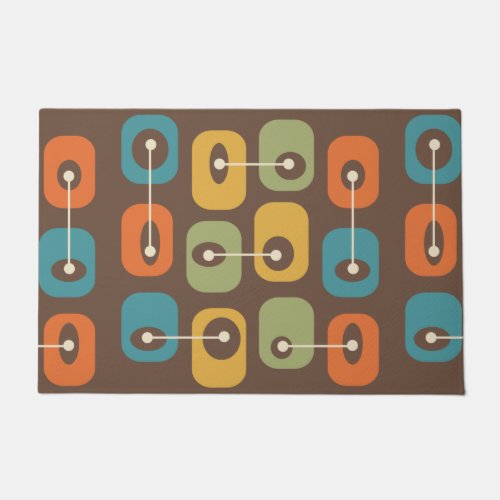 Mid Century Modern Squishy Cubes Doormat