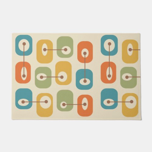 Mid Century Modern Squishy Cubes Doormat