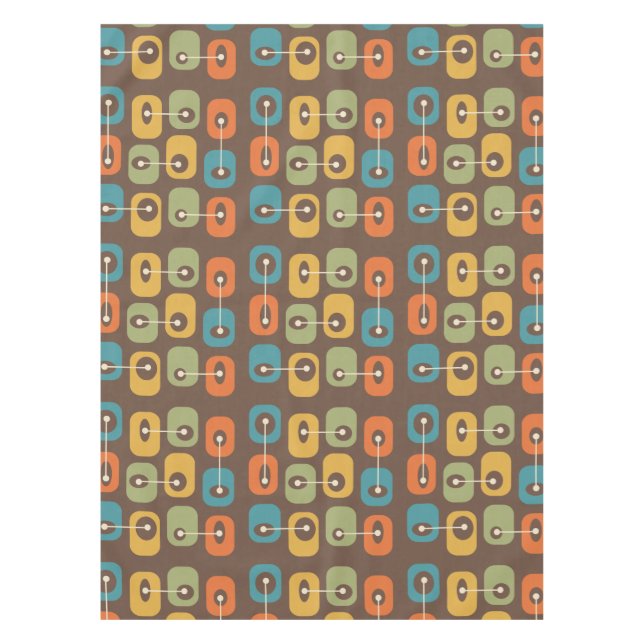 Mid Century Modern Squishy Cubes Tablecloth (Front)