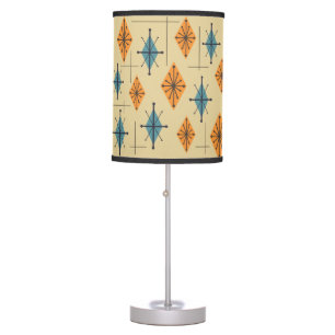 Mid Century Modern Starburst Diamonds Table Lamp