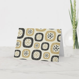 Mid Century Modern Starburst Pattern Card