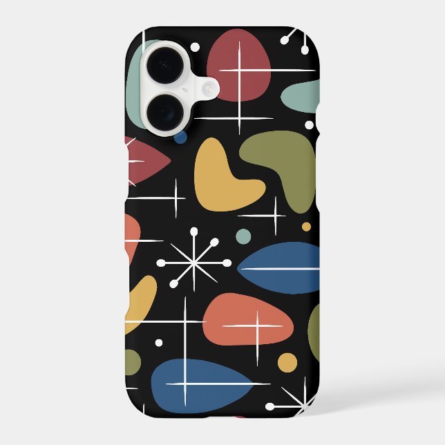 Mid Century Modern Starburst Pattern Case-Mate iPhone Case (Back)