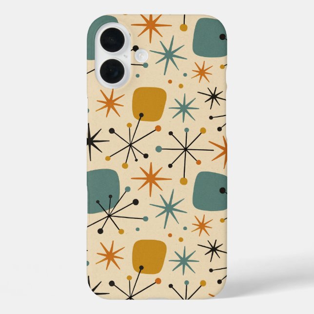 Mid Century Modern Starburst Pattern Case-Mate iPhone Case (Back)