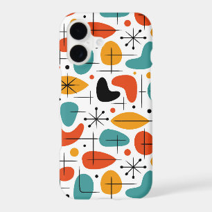 Mid Century Modern Starburst Pattern iPhone 17 Case