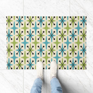 Mid Century Modern Starburst Pattern Doormat