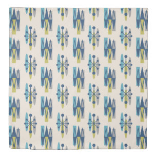 Mid Century Modern Starburst Pattern Duvet Cover